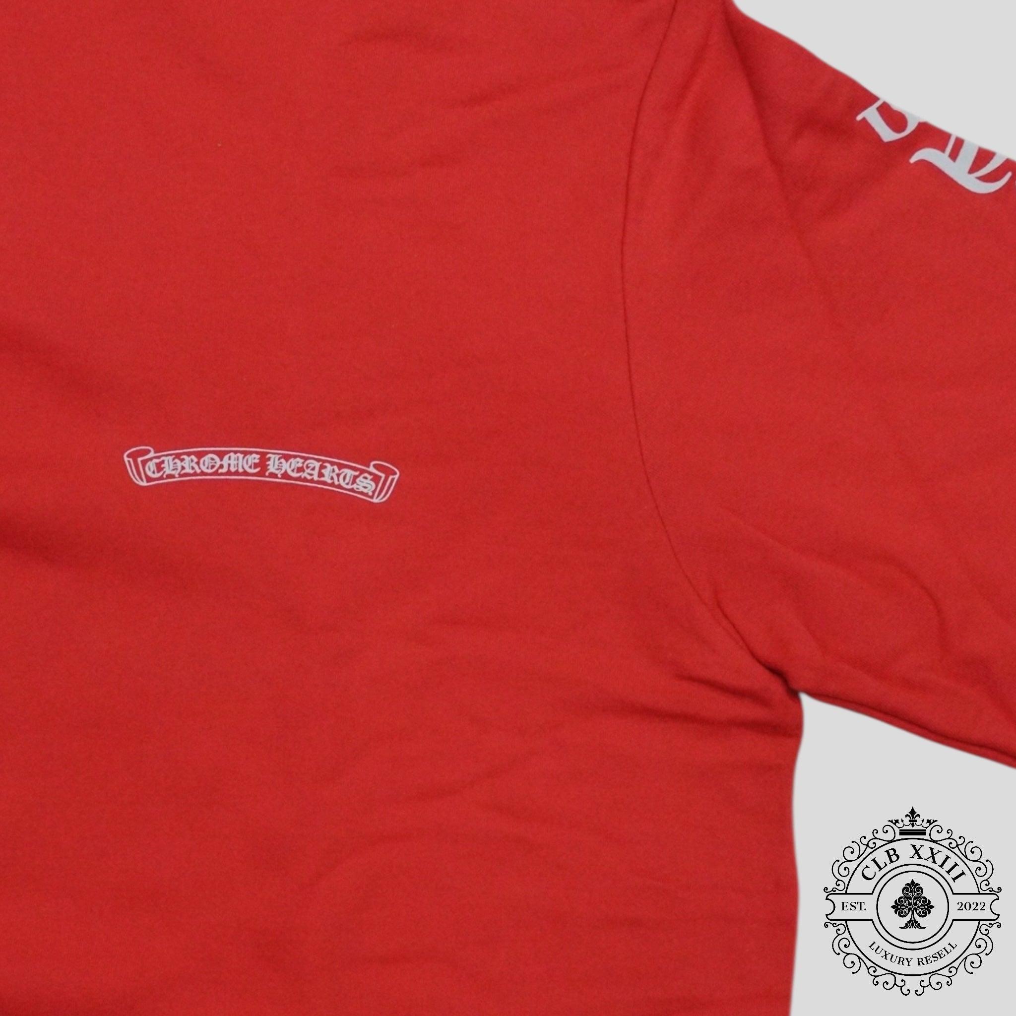 Chrome Hearts Scroll Hoodie In Red