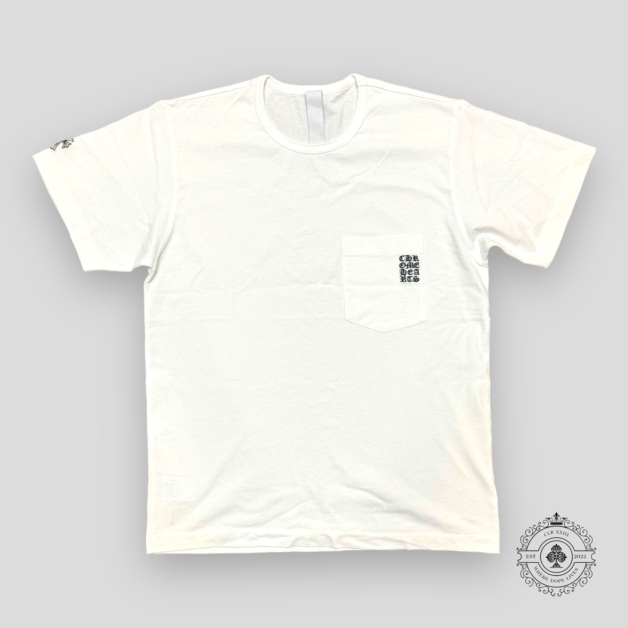 Chrome Hearts Embroidered Pocket Tee in White
