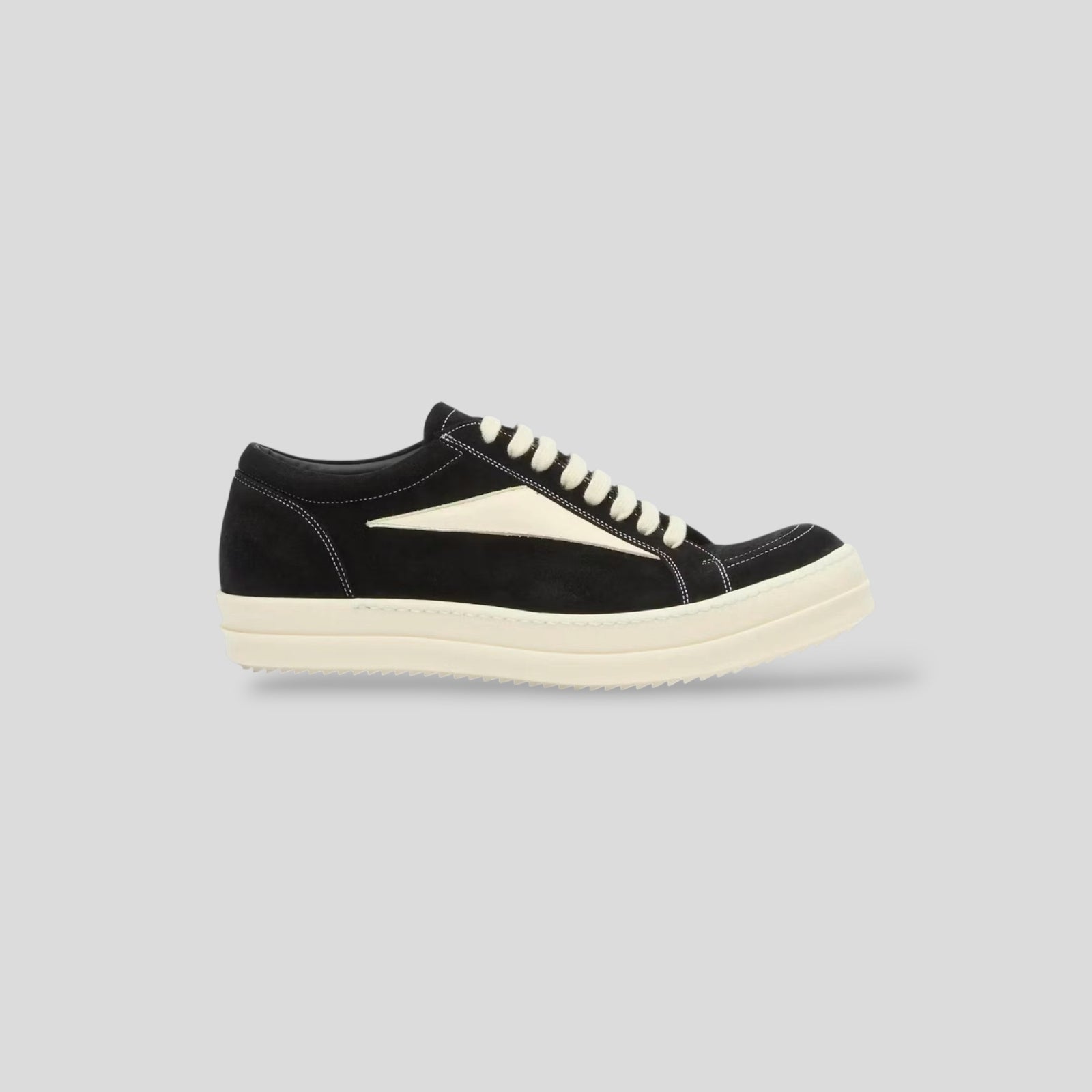 Rick Owens Vintage Suede Sneaker in Black