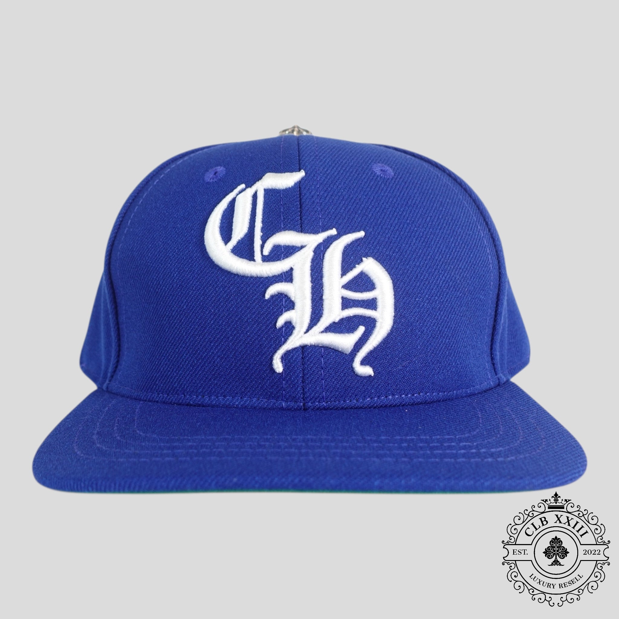 Chrome Hearts CH Embroidered Hat in Blue