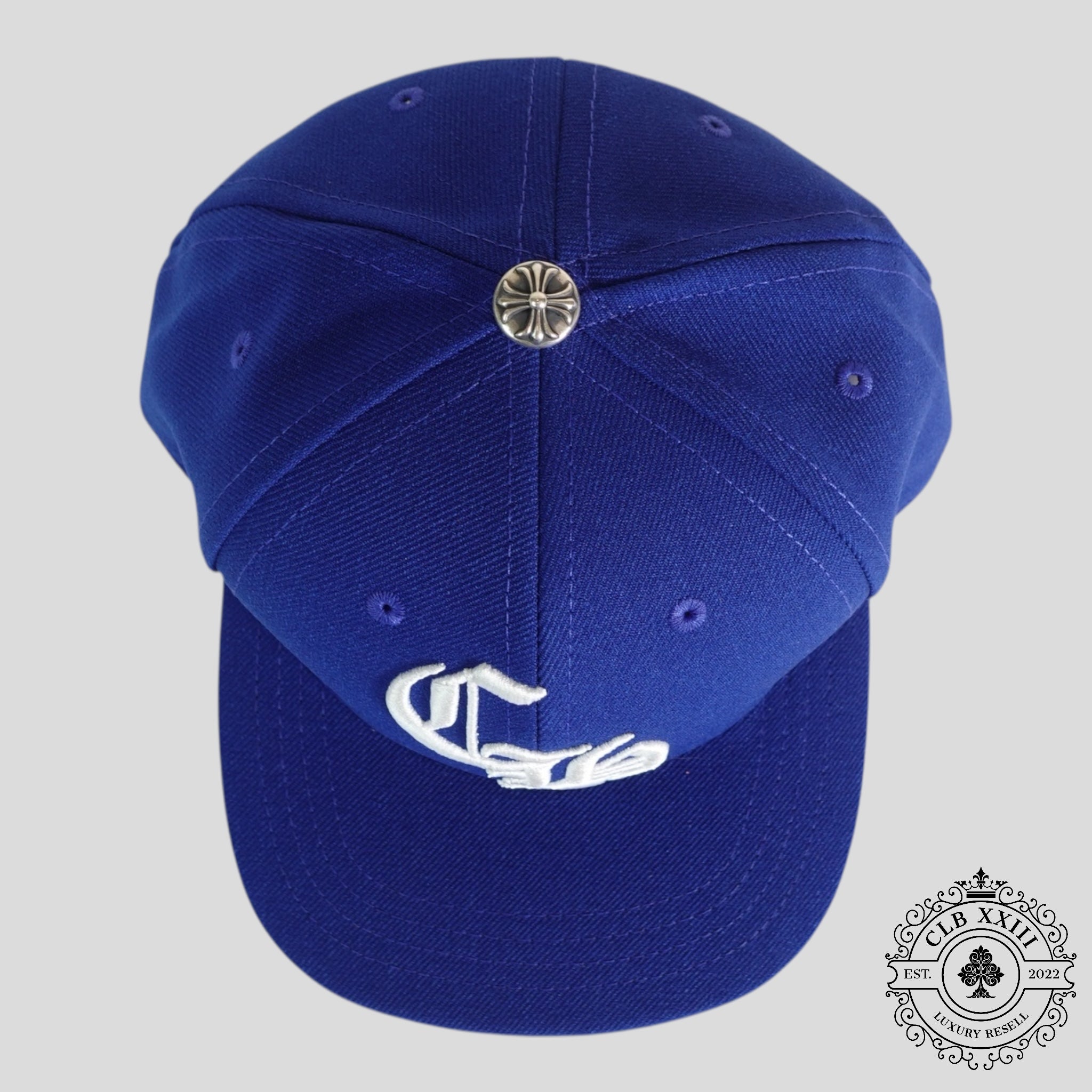 Chrome Hearts CH Embroidered Hat in Blue