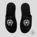 Chrome Hearts Hotel Slipper in Black