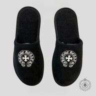 Chrome Hearts Hotel Slipper in Black