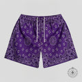 Bravest Studios Paisley Shorts in Purple