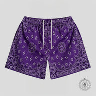 Bravest Studios Paisley Shorts in Purple