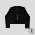 Chrome Hearts Vinehearts Rhinestone Cashmere Sweater in Black