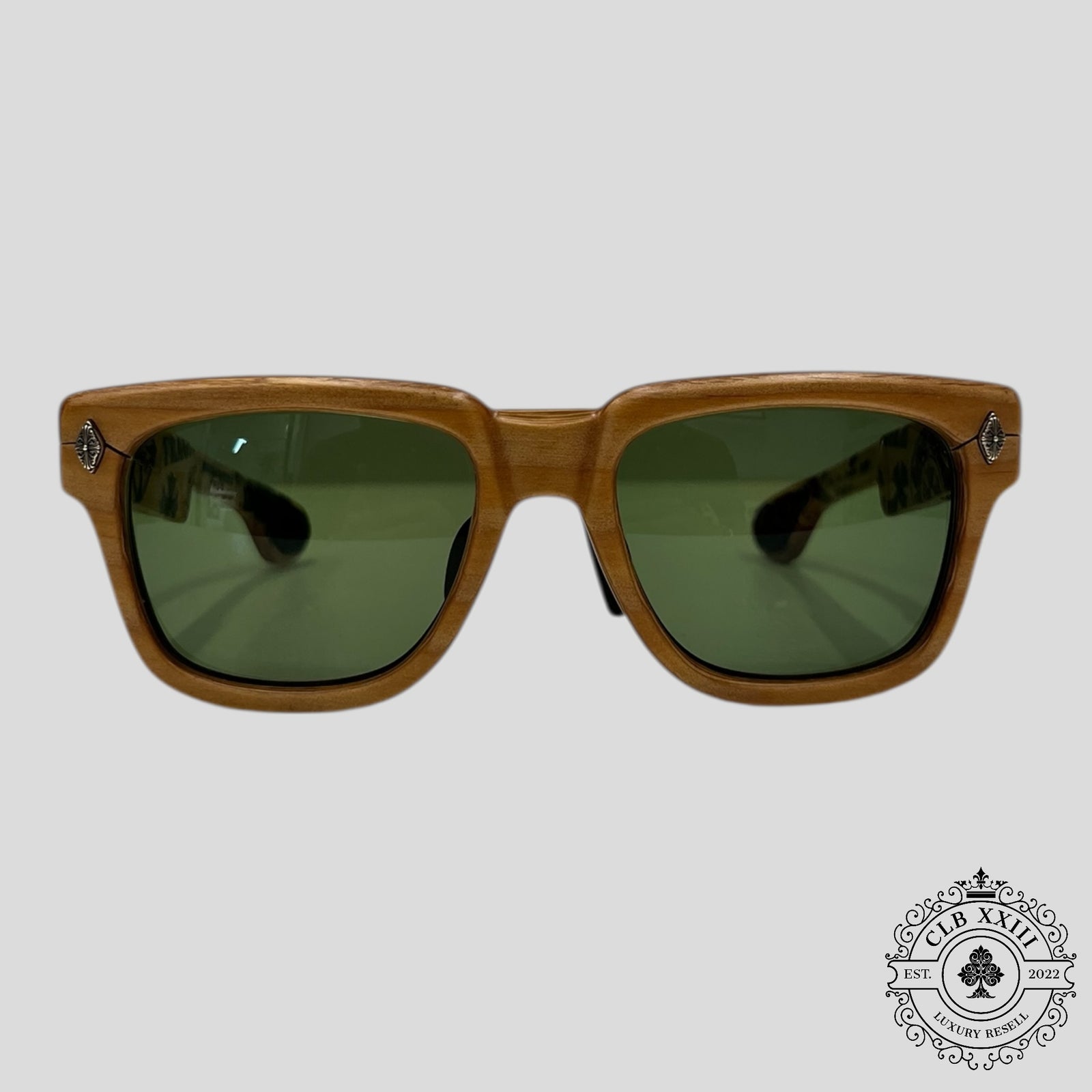 Chrome Hearts Stencil Lilith Wooden Framed Sunglasses