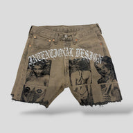 Intentional Design Jean Shorts in Tan