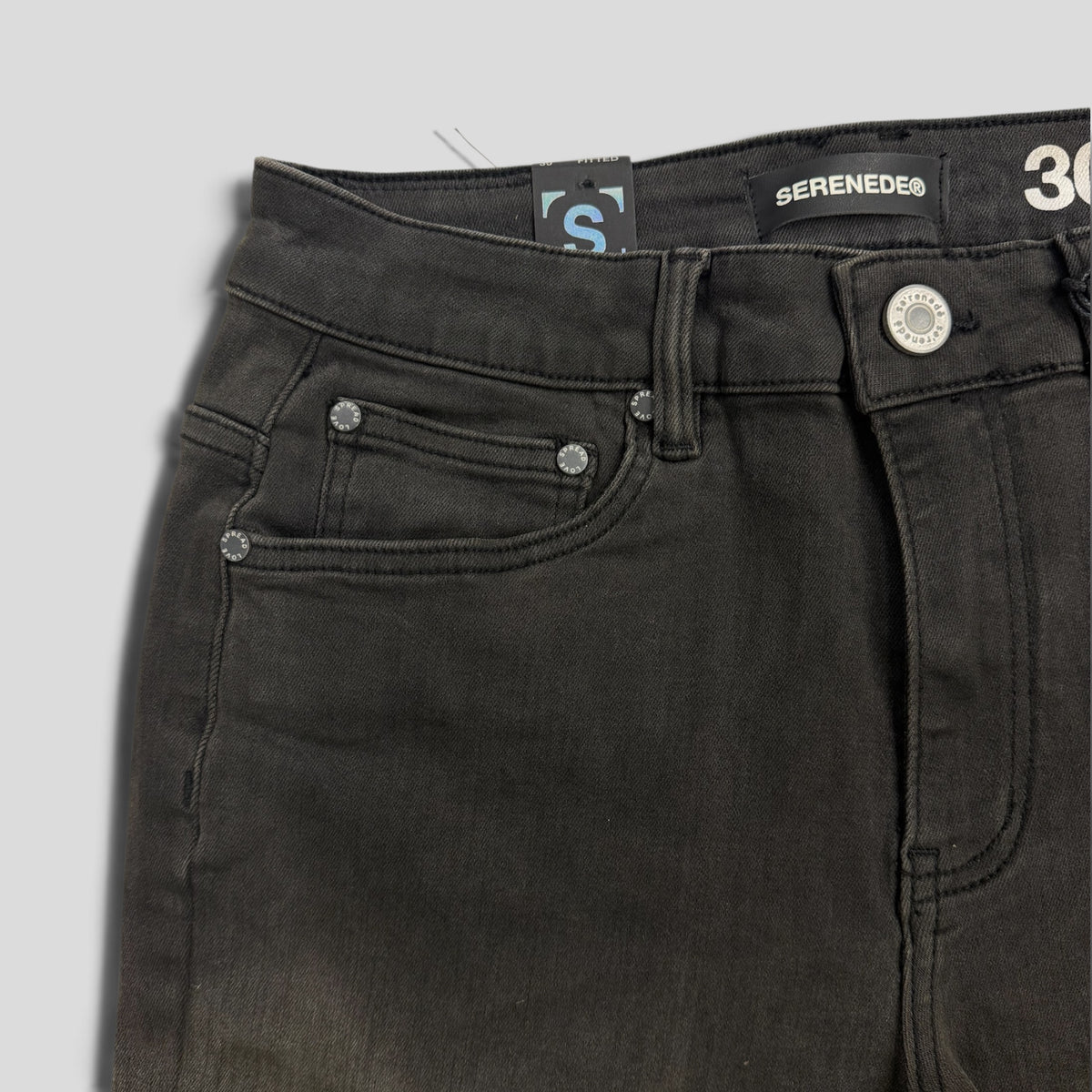 Serenede Forge Jeans in Dirty Black