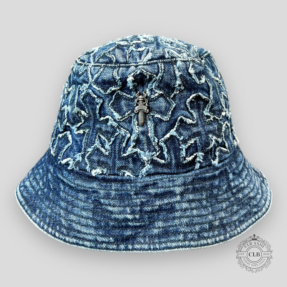 CHROME HEARTS DENIM BUCKET HAT