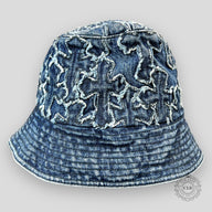 CHROME HEARTS DENIM BUCKET HAT