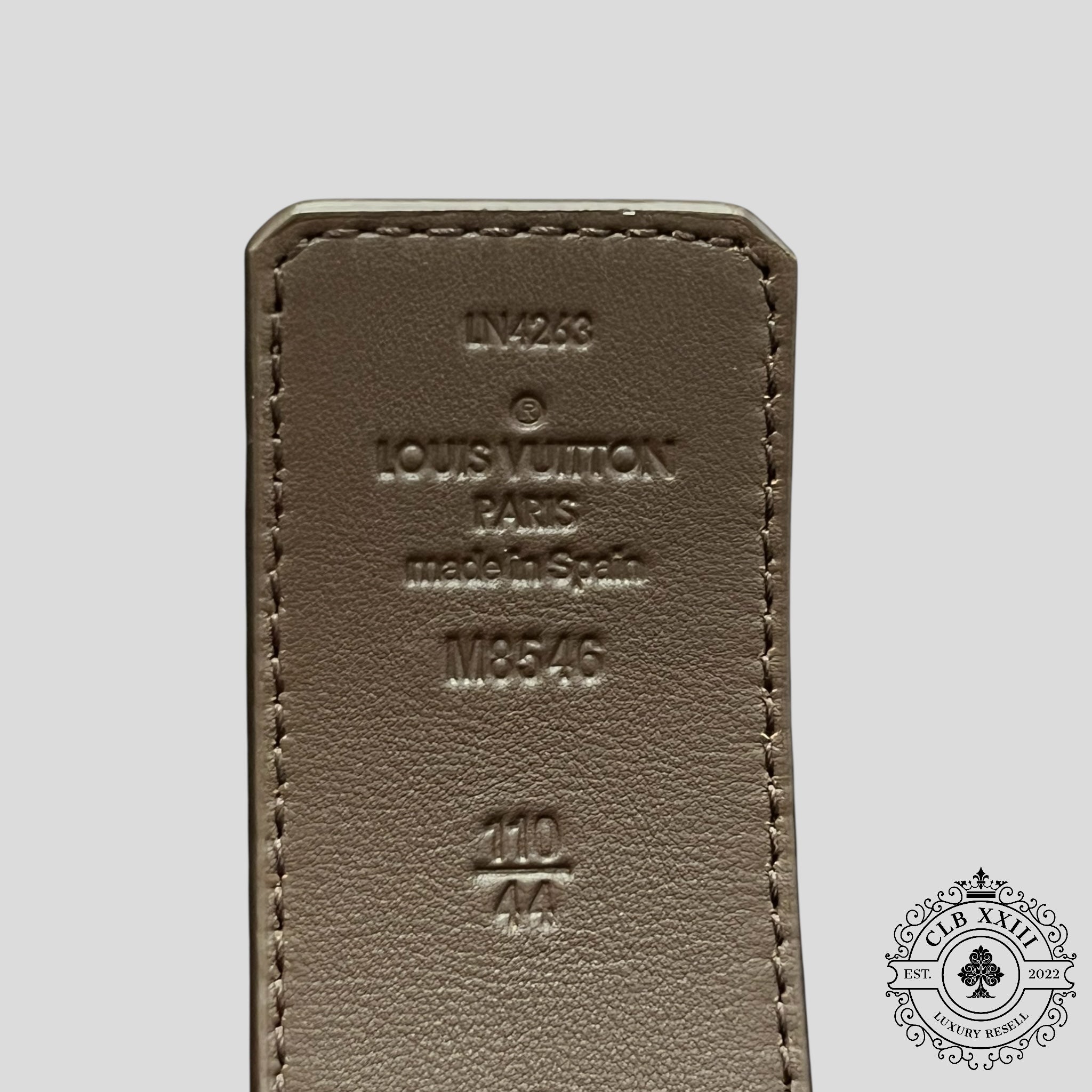 Louis Vuitton LV Initiales Damier 40mm Reversible Belt in Yellow/Brown