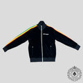 Palm Angels Rainbow Chenille Track Jacket in Black