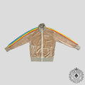 Palm Angels Rainbow Chenille Track Jacket in Brown