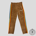 Palm Angels Rainbow Chenille Track Pants in Brown