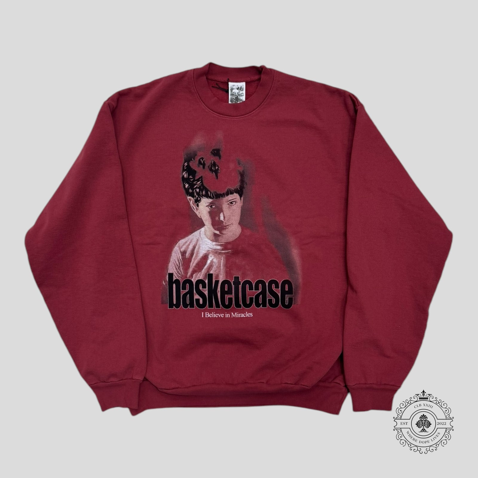Basketcase Miracle Crewneck in Red