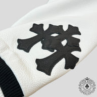 Chrome Hearts Eagle Patch Varsity Jacket in Black