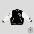 Chrome Hearts Eagle Patch Varsity Jacket in Black