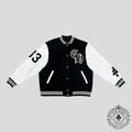Chrome Hearts Eagle Patch Varsity Jacket in Black