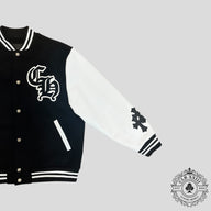 Chrome Hearts Eagle Patch Varsity Jacket in Black