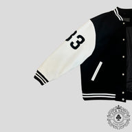 Chrome Hearts Eagle Patch Varsity Jacket in Black