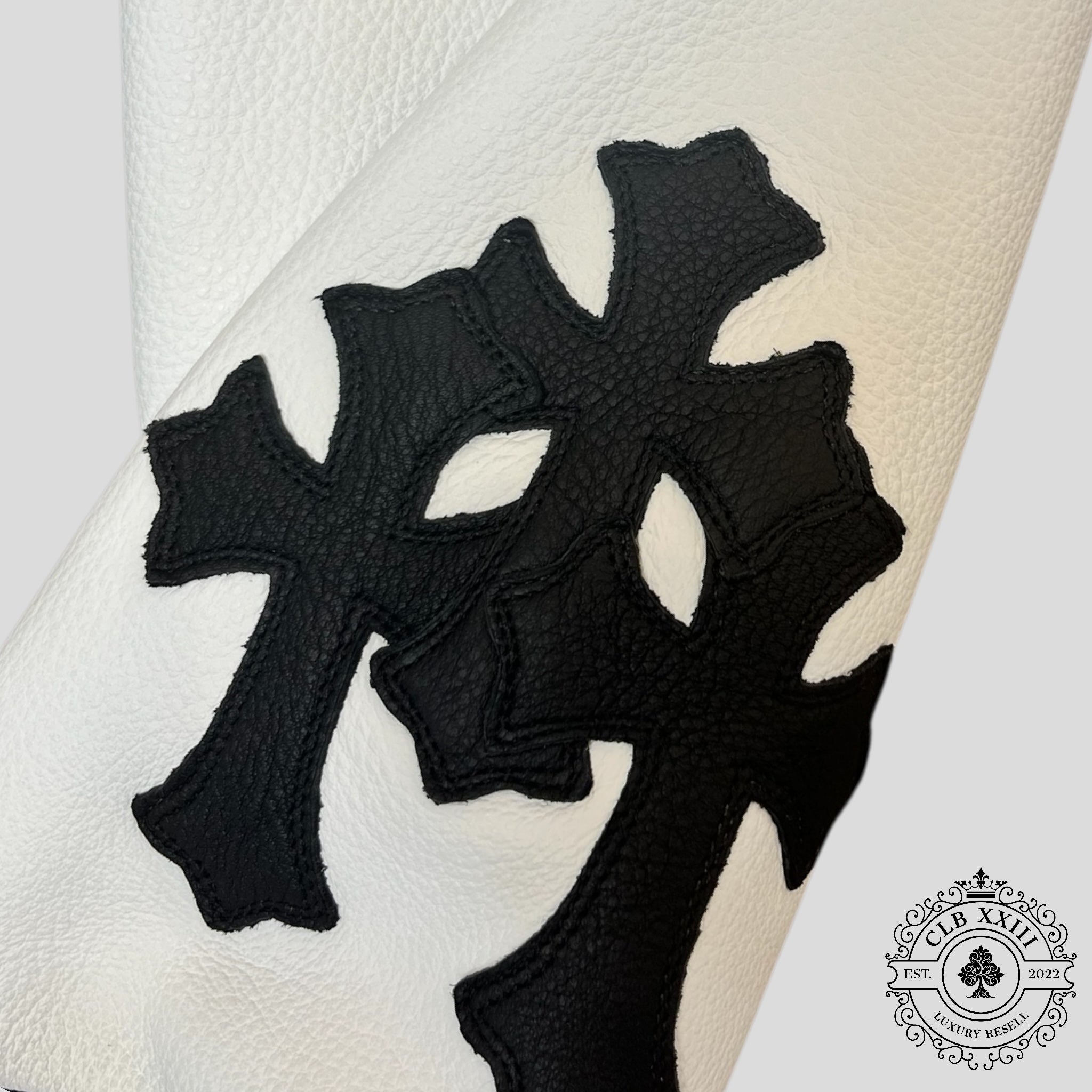 Chrome Hearts Eagle Patch Varsity Jacket in Black