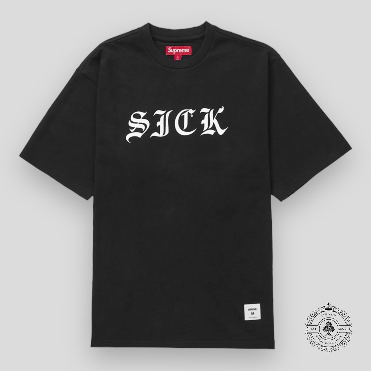 Supreme Sick Tee in Black