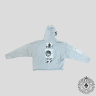 Enfants Riches Deprimes Assemblage Zip Up Hoodie in Heather Grey