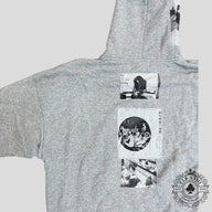 Enfants Riches Deprimes Assemblage Zip Up Hoodie in Heather Grey