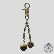 Chrome Hearts Dice Keychain in Silver