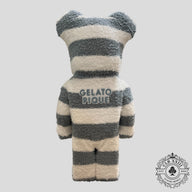 Bearbrick x Gelato Pique Pajamas 1000% in White/Blue