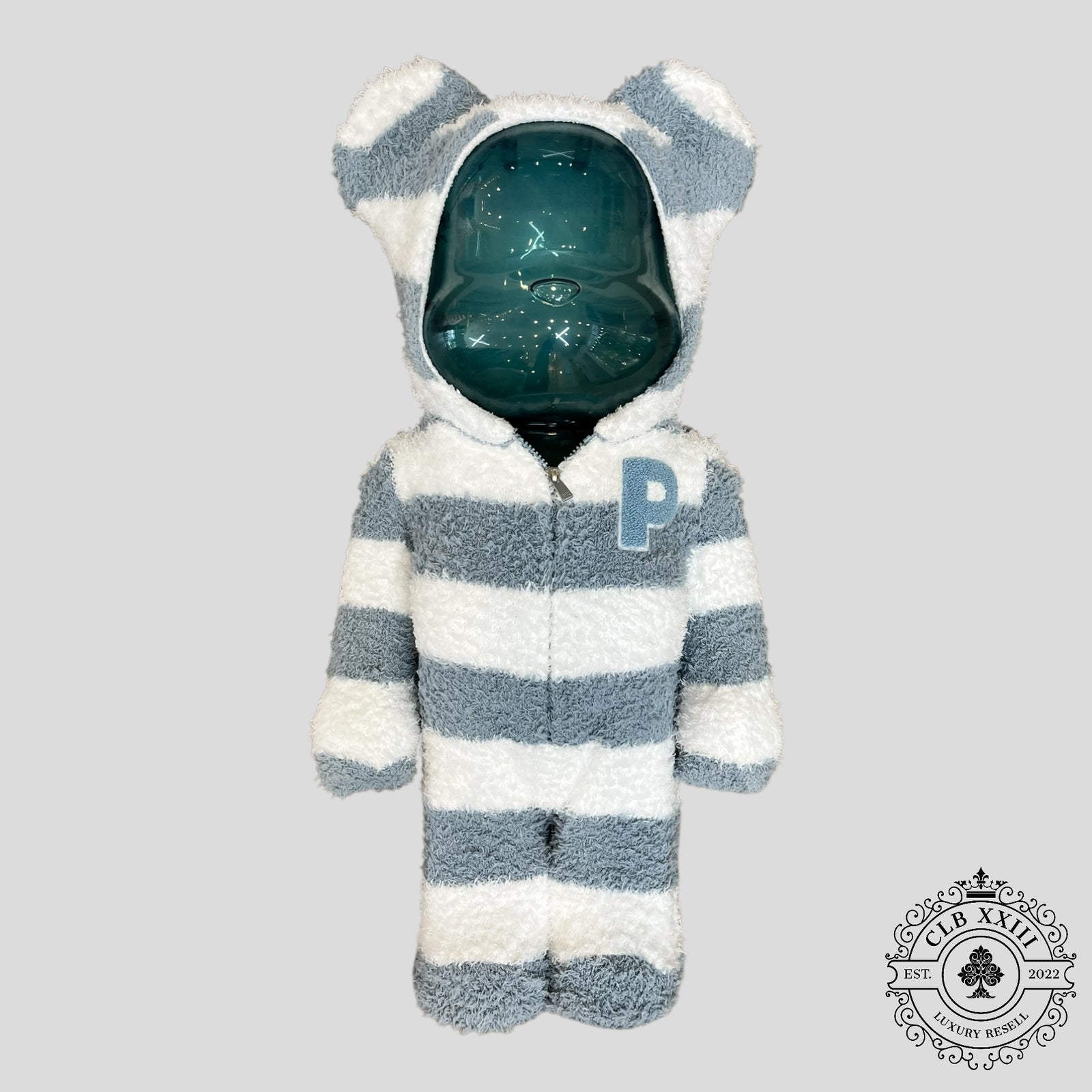 Bearbrick x Gelato Pique Pajamas 1000% in White/Blue