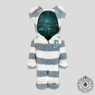 Bearbrick x Gelato Pique Pajamas 1000% in White/Blue
