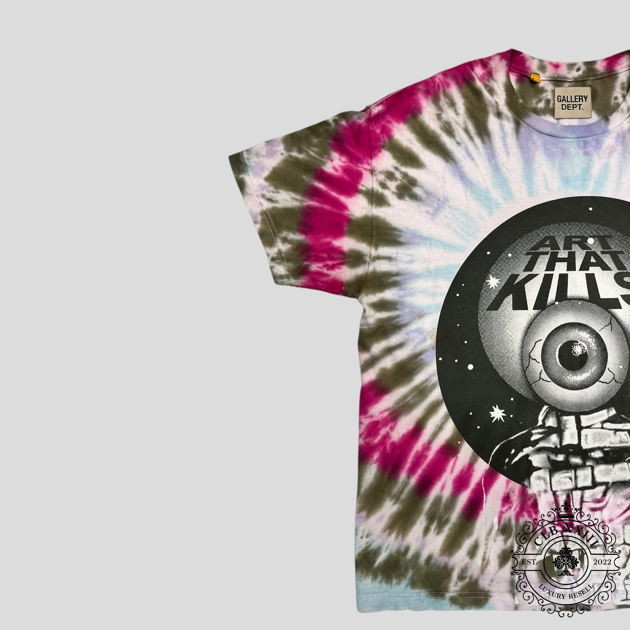 Gallery Dept. Totally Rod Tee in Pink Tie Dye