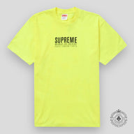 Supreme Paris Tee in Fluorescent Yellow