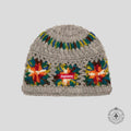 Supreme Crochet Beanie in Grey