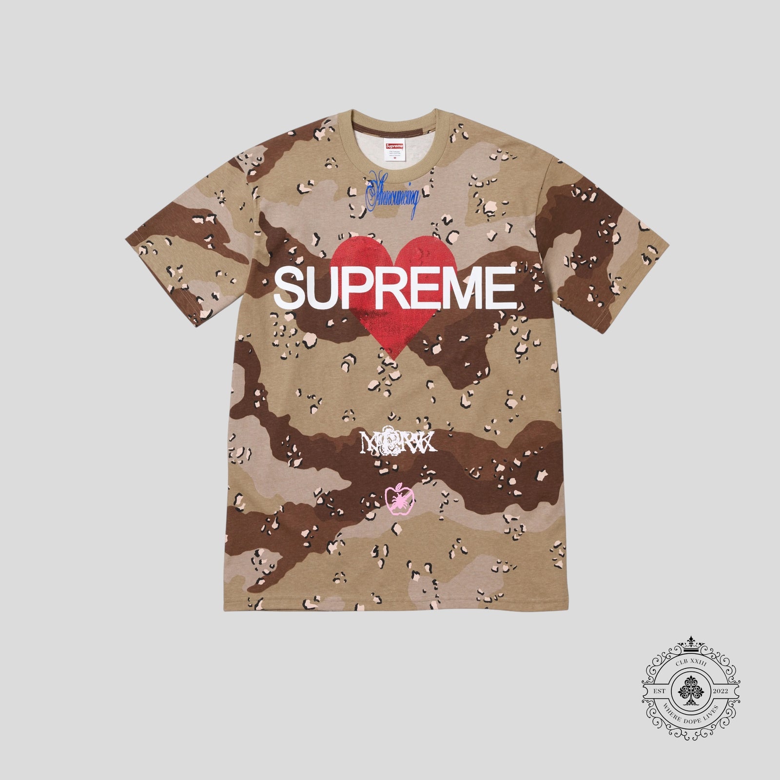 Supreme Announcing Tee in Camo