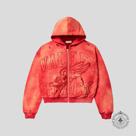 Vale Inferno Zip Up Hoodie in Red