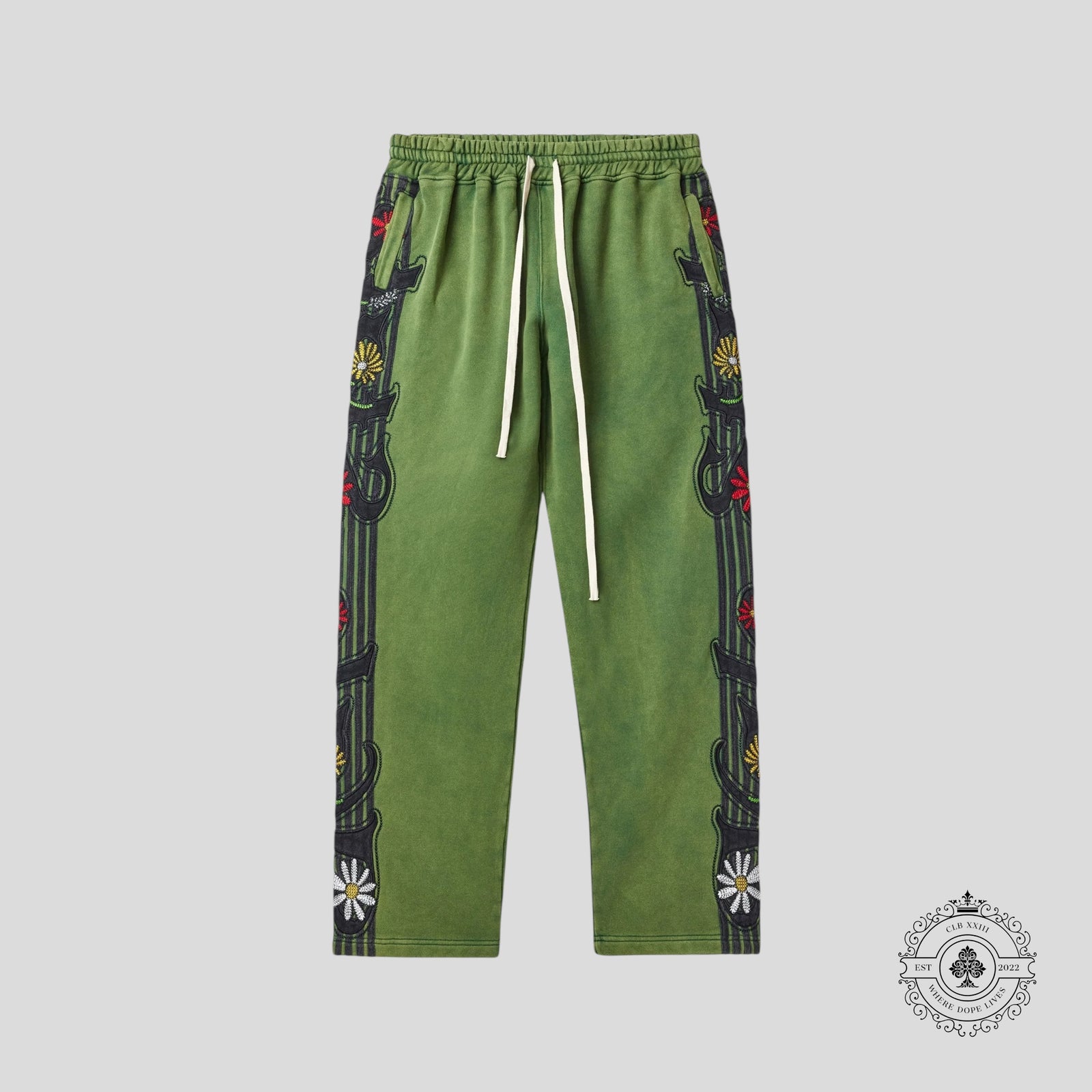 Vale Jade Garden Track Pants in Green