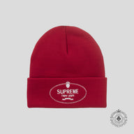 Supreme Crest Beanie in Red