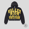 Vale Forever Friday Zip Up Hoodie in Black