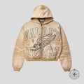 Vale Garden Zip Up Hoodie in Sand