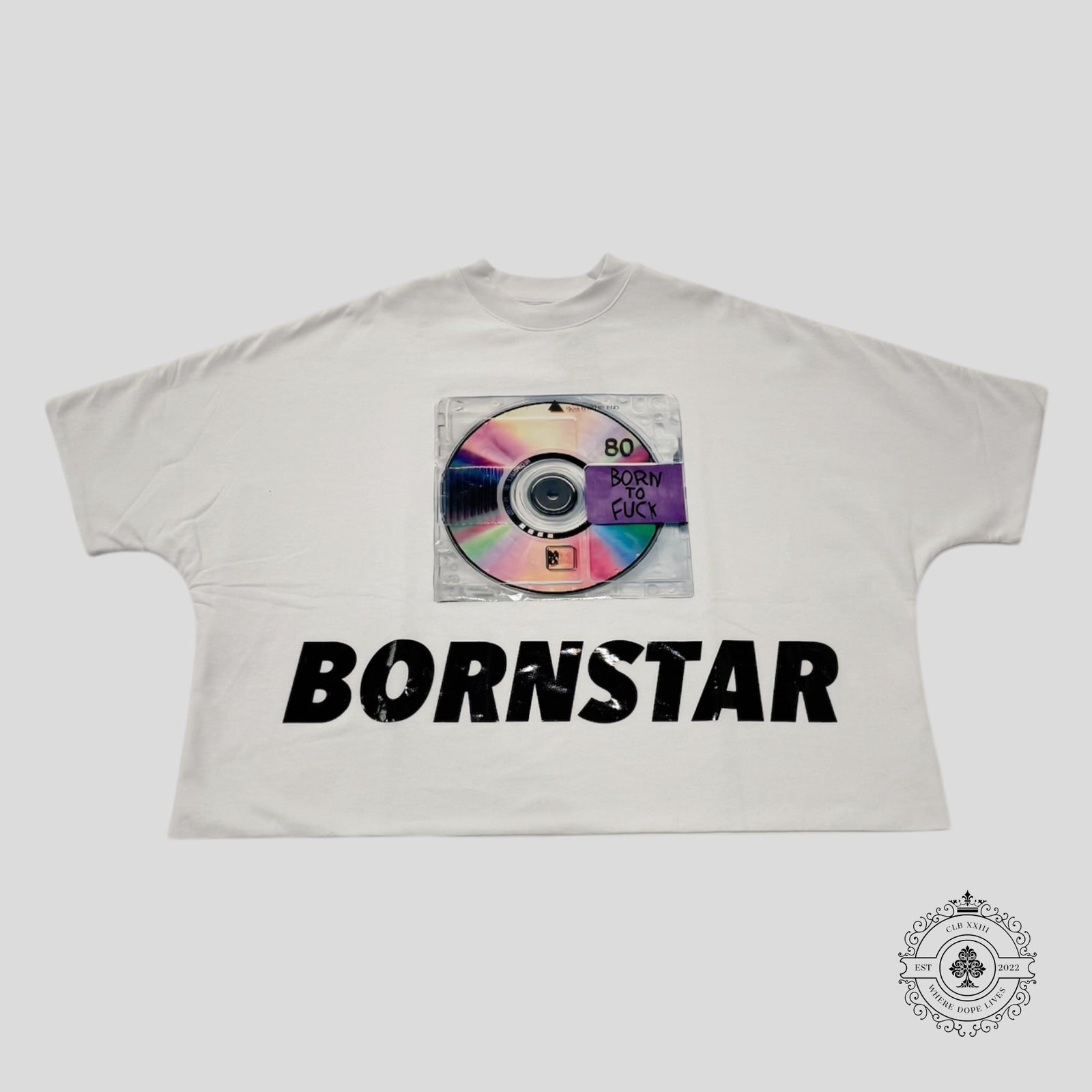Billionaire Studios Bornstar Record Tee in White