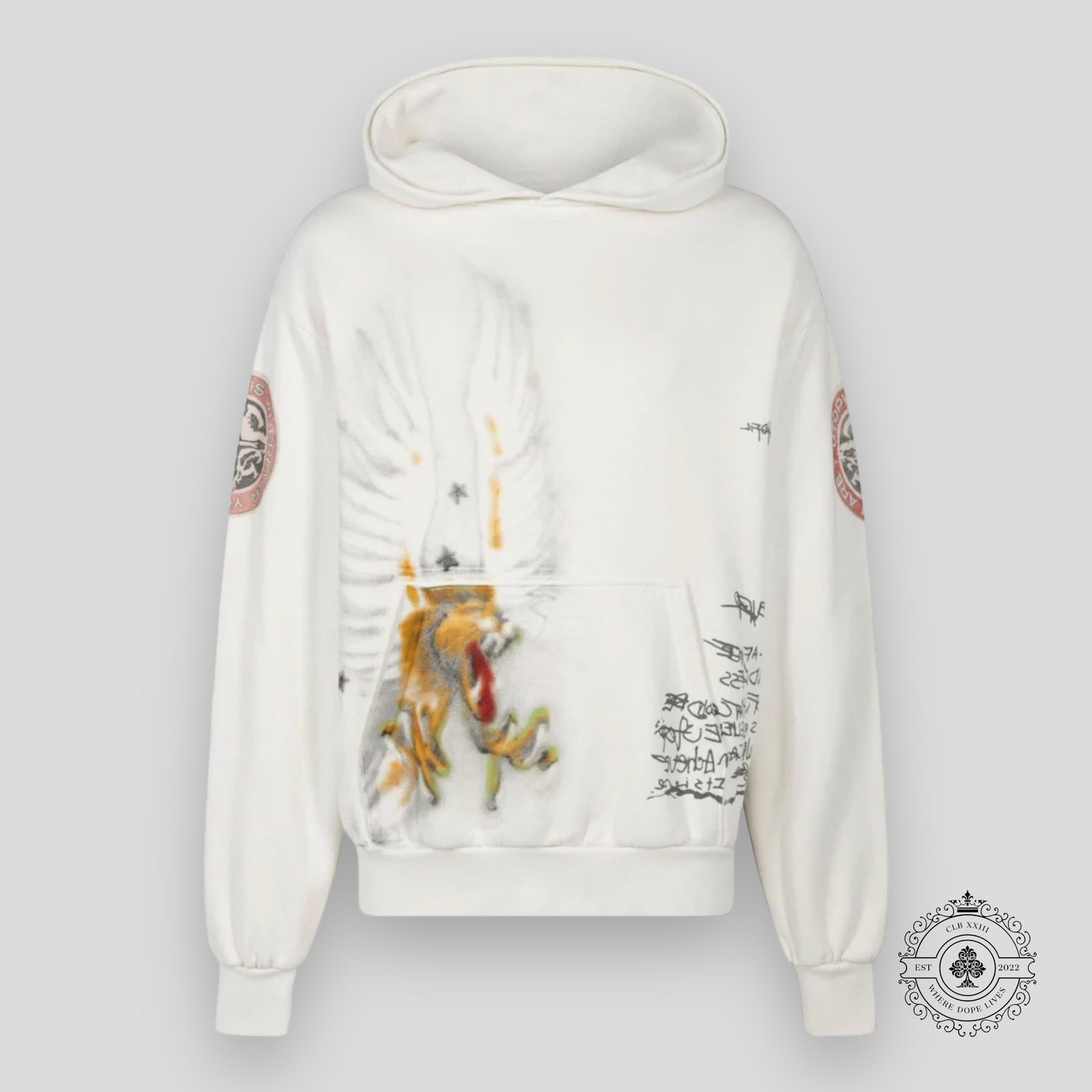Travis Scott Utopia Circus Maximus 2023 Tour Hoodie in White
