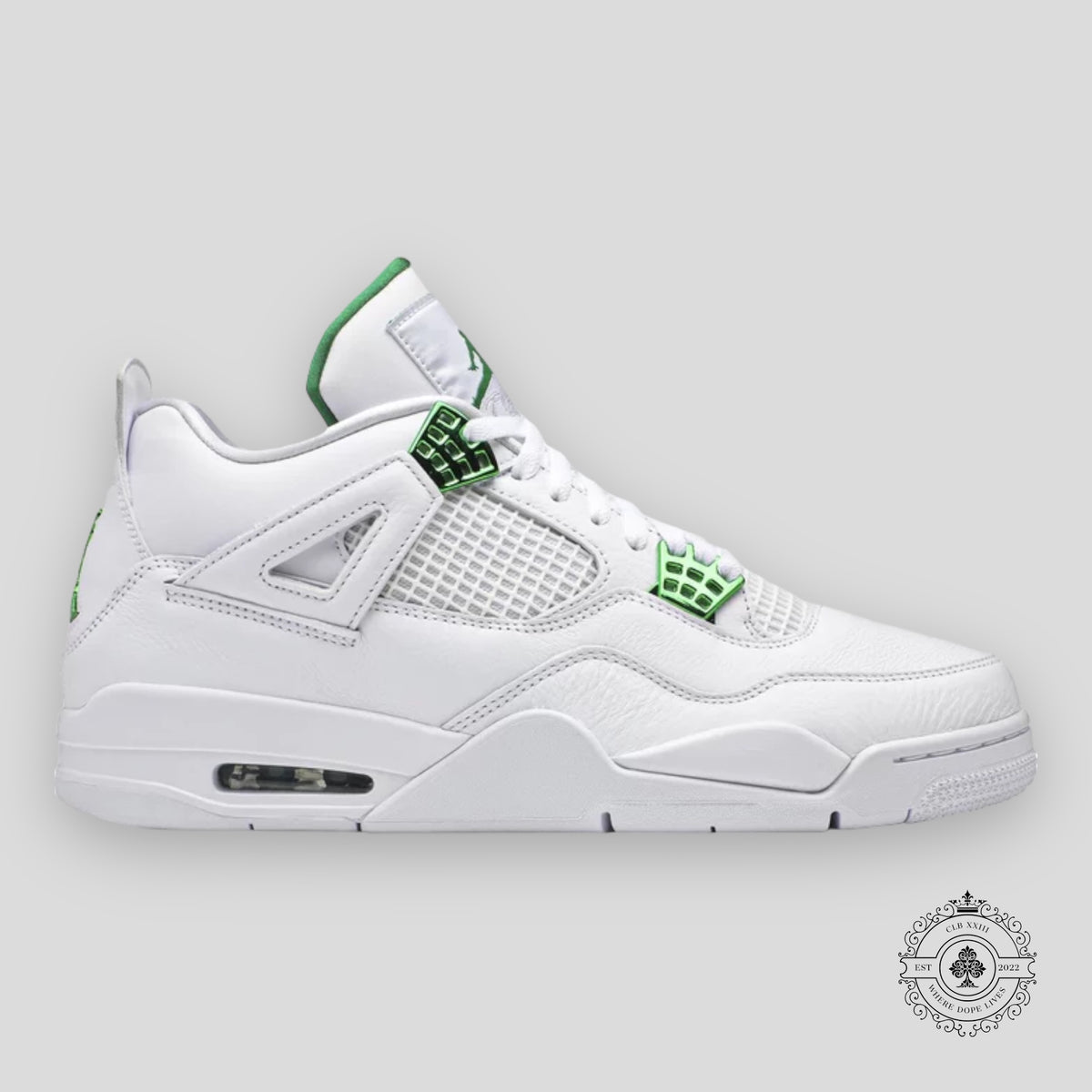 Air Jordan 4 Retro Metallic Green