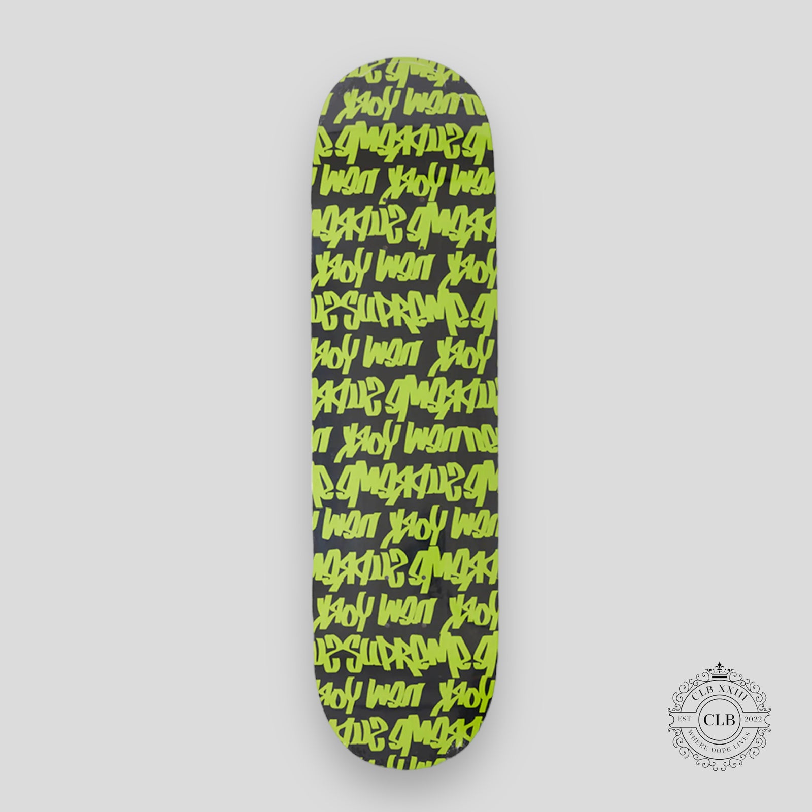 SUPREME FAT TIP SKATE DECK - BLACK