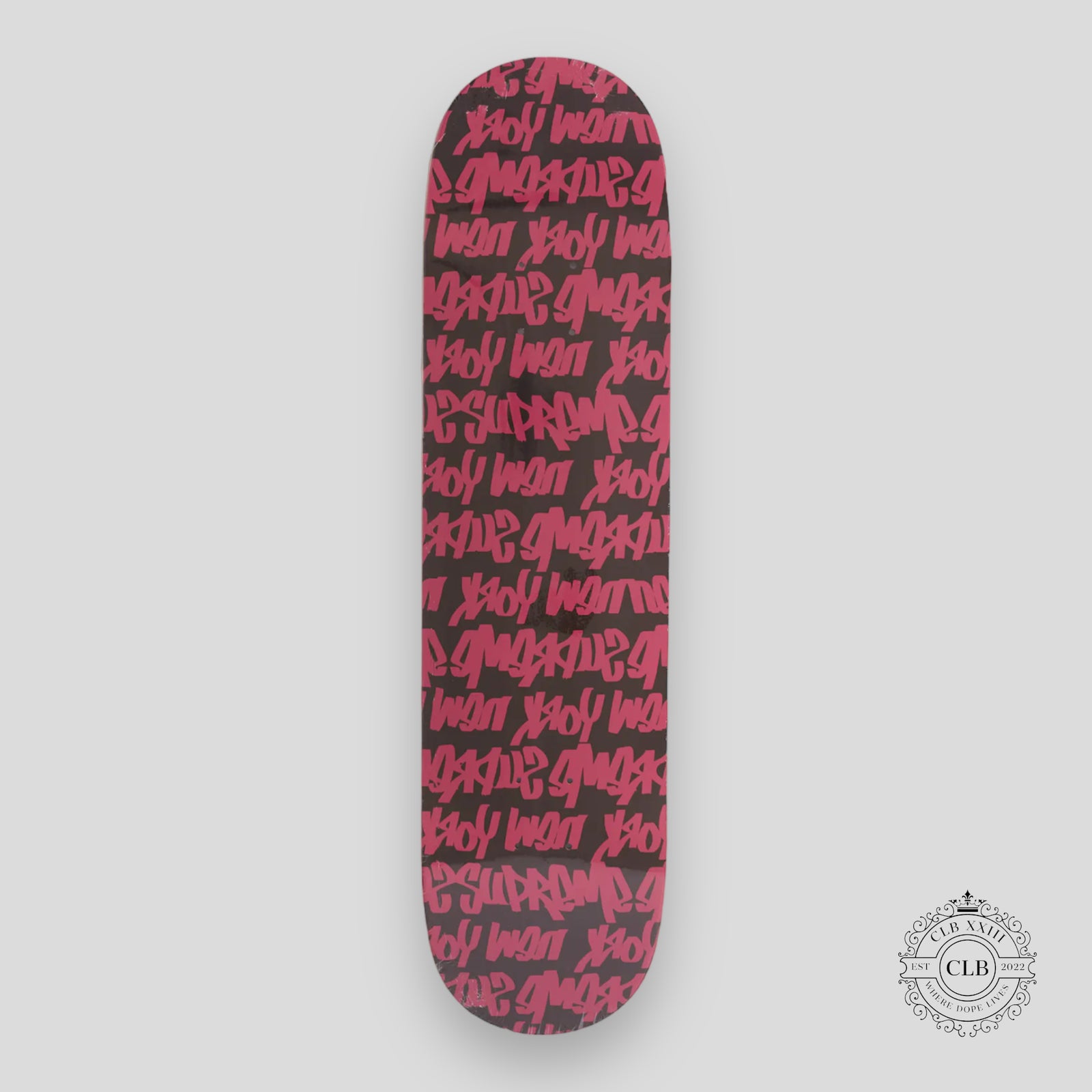 SUPREME FAT TIP SKATE DECK - BROWN