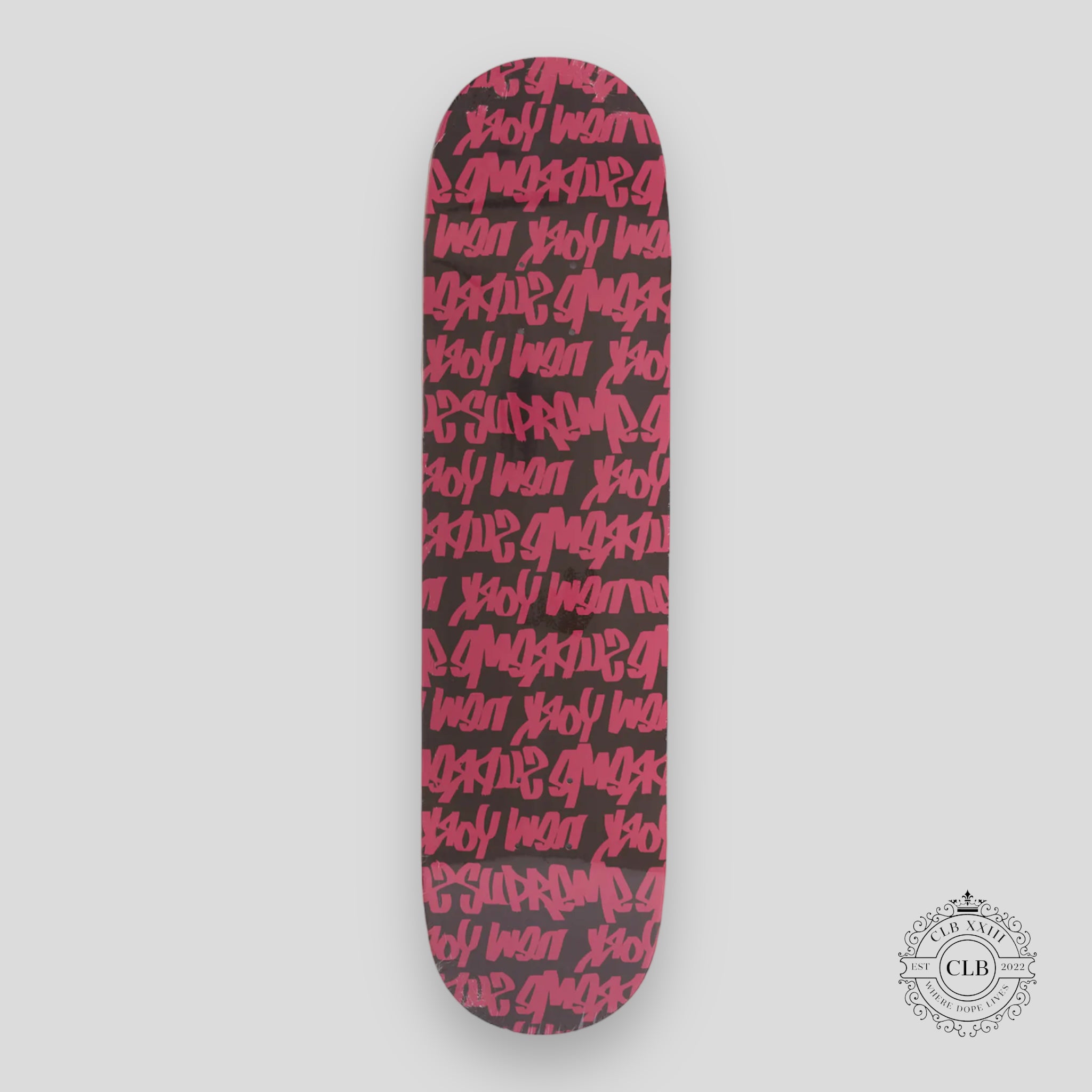 SUPREME FAT TIP SKATE DECK - BROWN