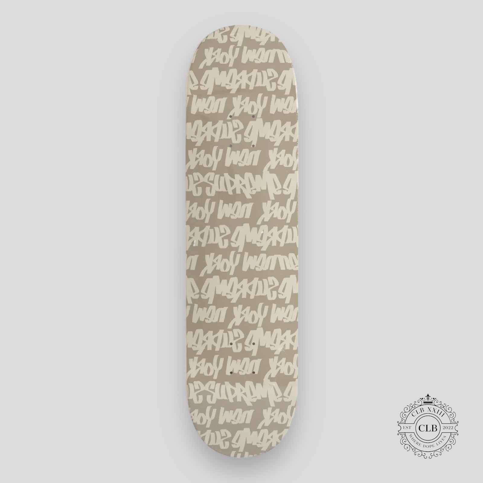 SUPREME FAT TIP SKATE DECK - TAN