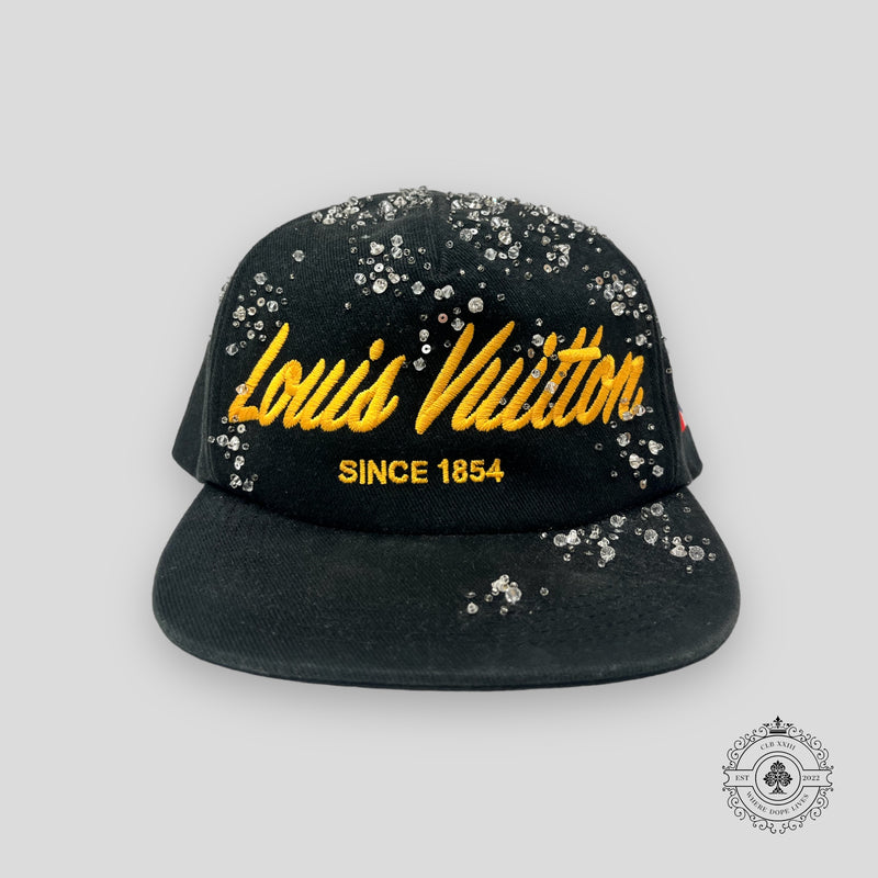 Louis Vuitton Script Crystals Hat in Black